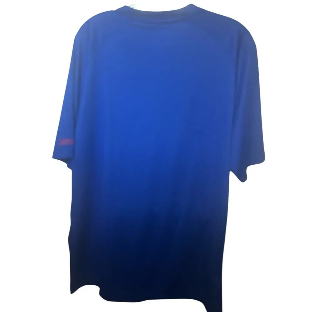 University of Kansas Jayhawks Logo T-Shirt‎ Men’s XL Blue Performance Polyester